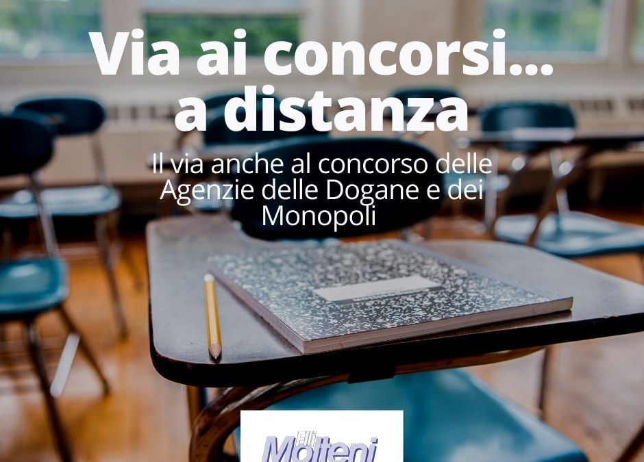 Lo sblocco dei concorsi anche per l’Agenzia delle dogane