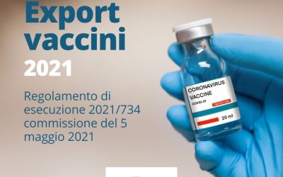 AUTORIZZAZIONE ALL’ESPORTAZIONE DEI VACCINI