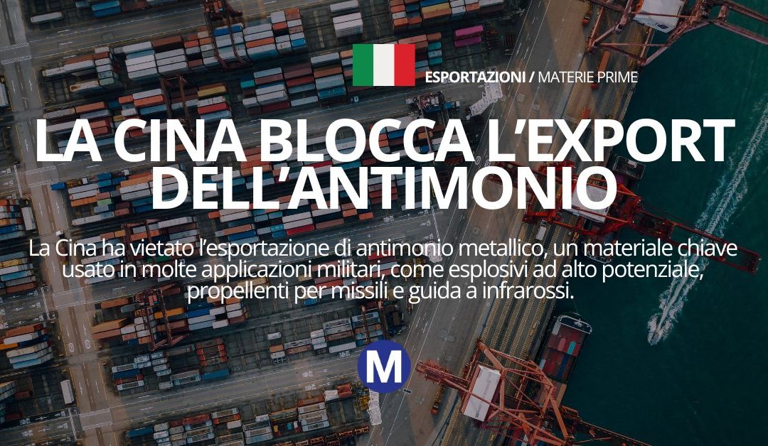 cina export antimonio