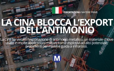 La Cina Blocca l’export dell’antimonio