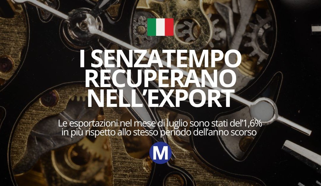 L’export dalla Svizzera di orologi torna positivo in luglio